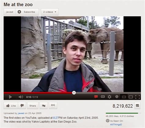 Me At The Zoo El Primer Vídeo De Youtube Cumple 10 Años