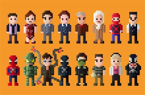 Spider Man No Way Home Characters 8 Bit By Lustriouscharming On