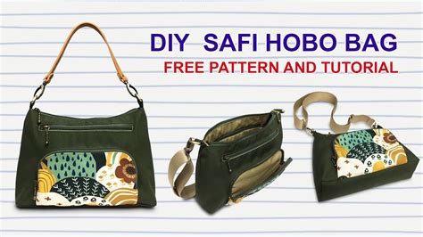 Diy How To Make Safi Hobo Bag Cara Membuat Tas Hobo Free Pattern
