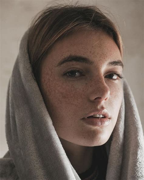 Germany S Next Topmodel Céline Bethmann Photographed By Martin Vives Portrait Freckles
