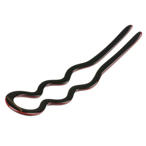 Medium Size Hair Stick In Marlboro Red And Black Hair Sticks And Pins
