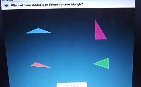 Which Of These Shapes Os An Obtuse Isosceles Triangle