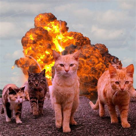 Cool Cats Dont Look At Explosions Funny