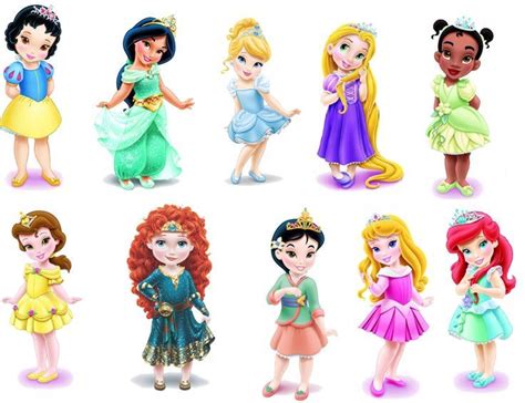 Arte De Princesas Disney Personagens Da Disney Bebês Kawaii Disney