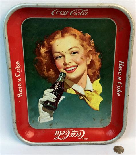 Sold Price Vintage Coca Cola Have A Coke Red Head Model Metal