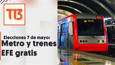 Metro y trenes de EFE serán gratuitos durante las elecciones de este 7