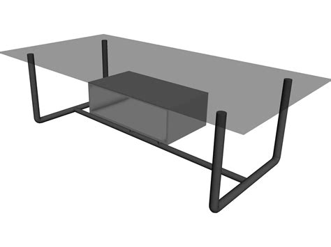 Table Coffee Modern Small 3d Model 3dcadbrowser