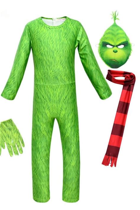 The Grinch Costume For Kids In 2020 Grinch Costumes Kids Grinch