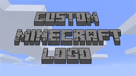 Create Custom Minecraft Logo - Easy Tutorial || Photoshop - YouTube