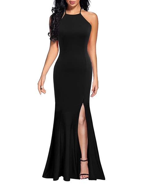 buy lyrur women s sexy spaghetti straps slit formal long bridesmaid maxi party evening dress