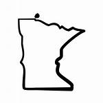Minnesota State Clipart Mn Silhouette Icon Outline