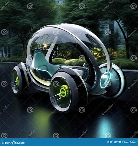 Empowering Efficiency: the Green Machine of Tomorrow Stock Photo