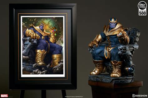 Marvel Thanos On Throne Variant Art Print By Sideshow Collec Sideshow