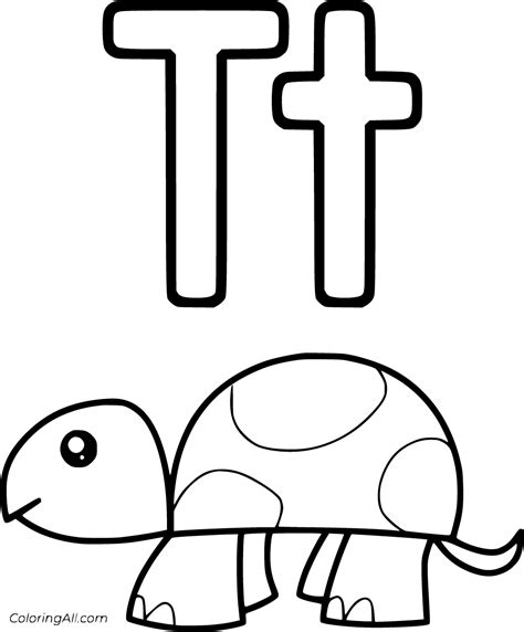 Letter T Coloring Pages 36 Free Printables Coloringall