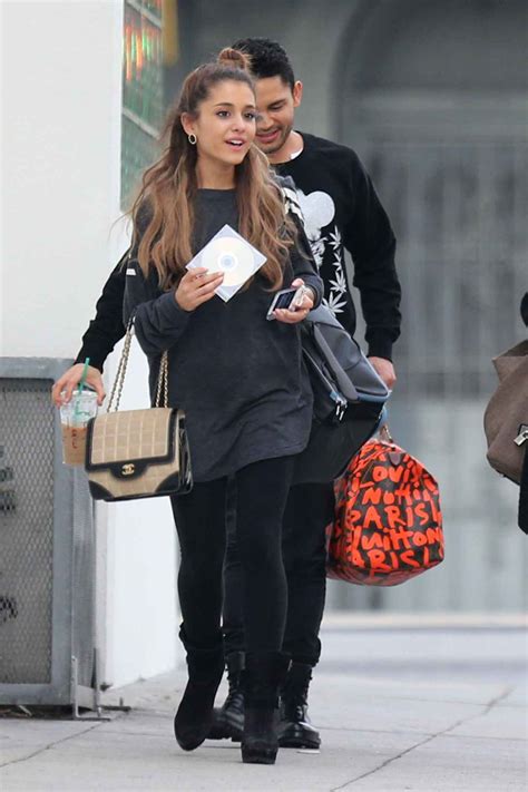 Ariana Grande Street Style Leaves A Recording Studio In Hollywood