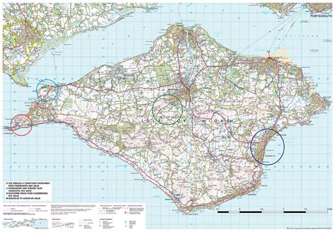 Isle Of Wight Map Of Surrounding Area The Little Map Company
