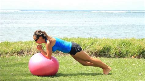 Stability Ball Ab Workout Youtube