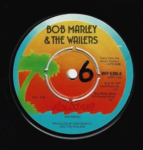 Bob Marley And The Wailers Exodus Vinyl Record 7 Inch Island 1977 Mispress