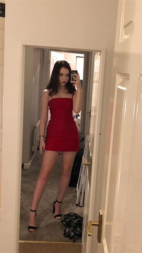 Red Dress Selfie Someoneintx