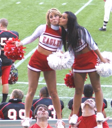 Eagles Cheerleaders Kissing A Photo On Flickriver