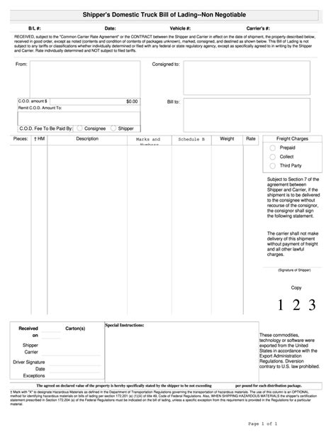 Truck Bill Fill Out And Sign Online Dochub