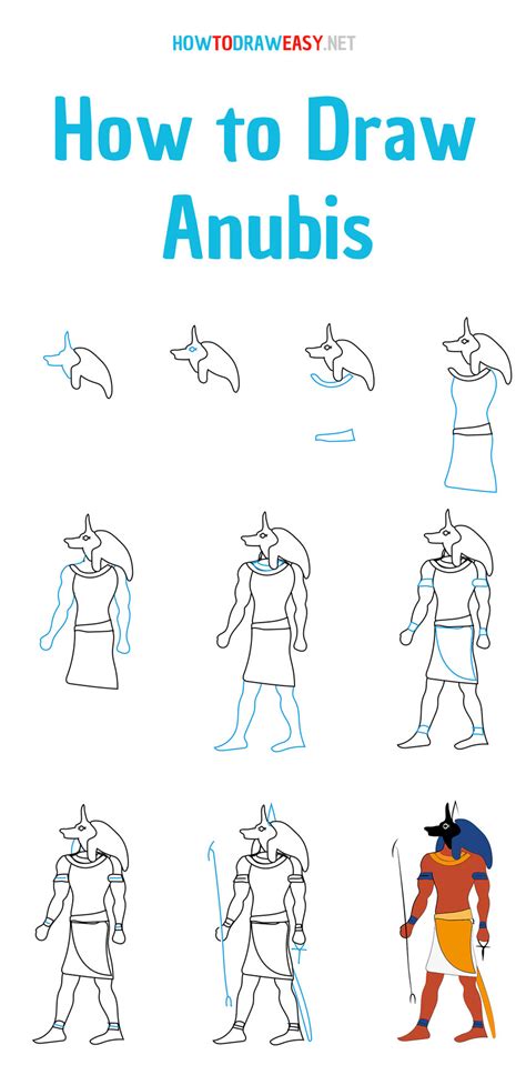 How To Draw Anubis How To Draw Easy