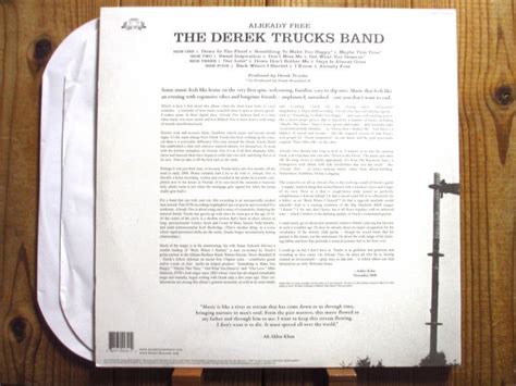 The Derek Trucks Band Already Free Guitar Records