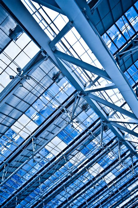 Abstract Blue Ceiling Stock Photo Image Of Center Mall 12700500