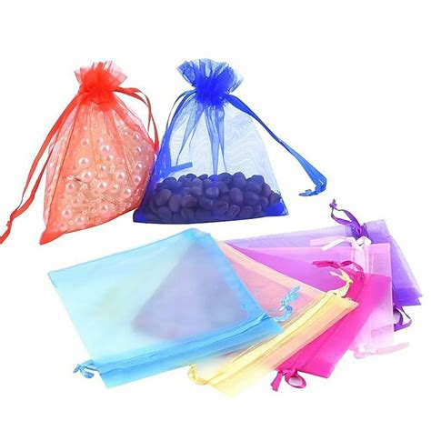 Organza Bags Jewellery Pouches Wedding Favour Party Mesh Drawstring