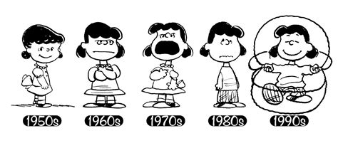 lucy through the years peanuts history lucy van pelt snoopy love charlie brown and snoopy