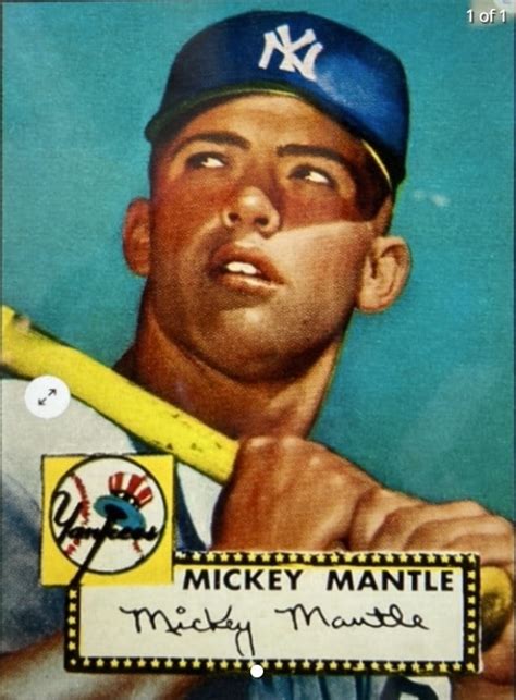 1952 Topps 311 Mickey Mantle Rookie Card Ludex