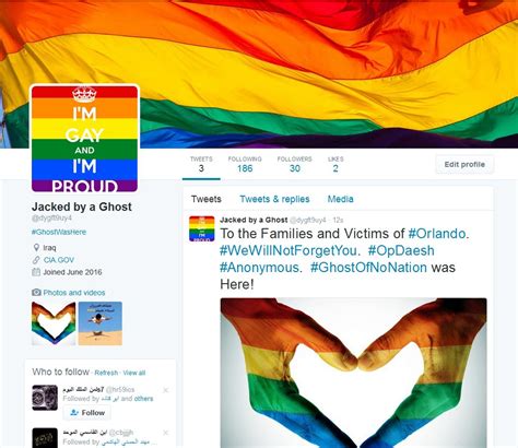 Islamic State Twitter Accounts Get A Rainbow Makeover From Anonymous