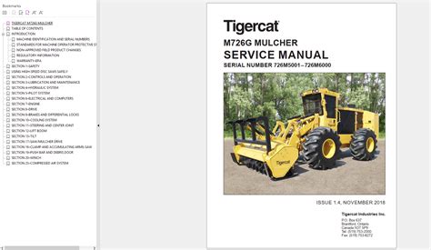 Tigercat Mulcher Operator Service Manuals Pdf