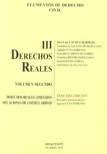 9788498497380 Elementos De Derecho Civil Iii Volumen 2º Derechos
