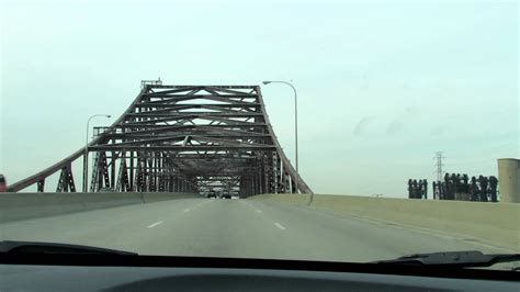 Calumet River Bridge Crossing Via Chicago Skyway Youtube