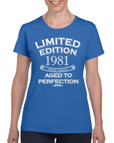 Womens 40th Birthday T Shirt Top Shirt T Present Forty Etsy