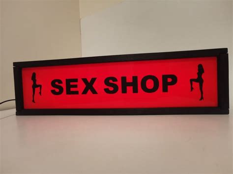 Sex Shop Lighted Sign 1 Wood Catawiki
