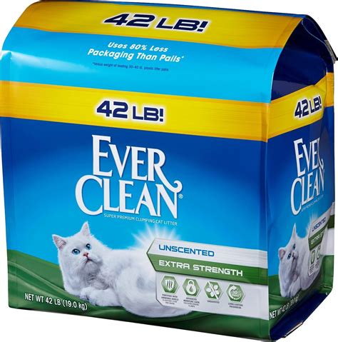Ever Clean Extra Strength Unscented Premium Clumping Clay Cat Litter