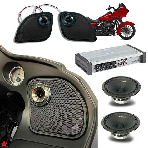 Harley Road Glide Diamond Audio Pro Speaker Kit With Mspro65 Mo75t