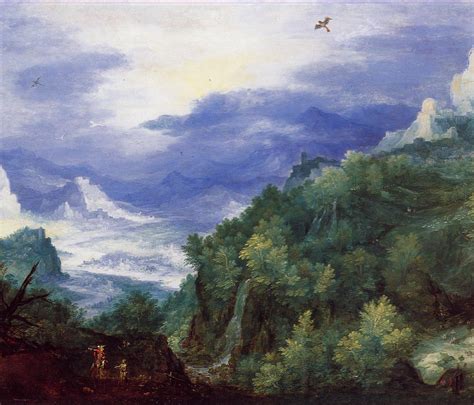 Mountain Landscape With View Of A River Valley Jan Brueghel Il