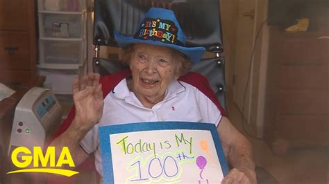 Has been issued citations for abuse. Family sings "Happy 100th Birthday" to grandma outside of ...