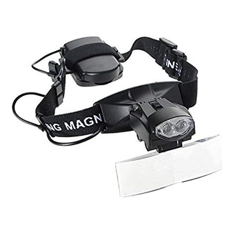 headband magnifier 5 lens led light lamp loop head headband magnifier magnifying glass loupe 1 3