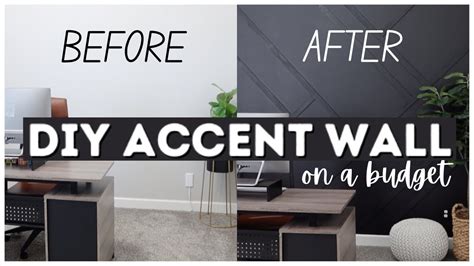 Diy Accent Wall On A Budget Small Office Makeover On A Budget Easy