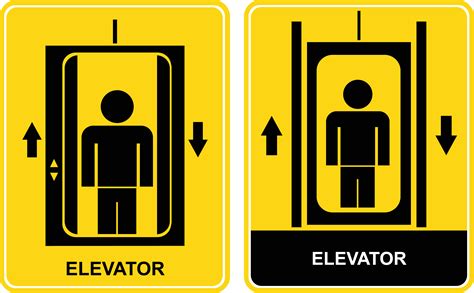Elevator Vector Sign Icon Download Free Vectors Clipart Graphics