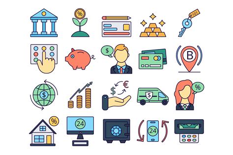 Banking Vector Free Icon Set