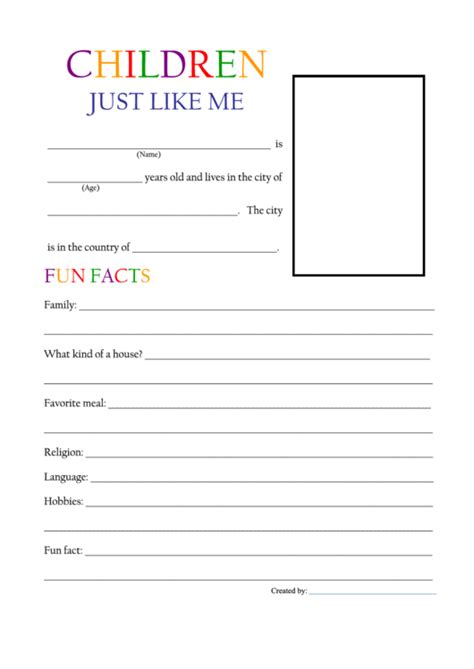 Top Biography Templates For Kids Free To Download In Pdf Format