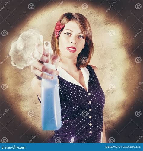 Pump Action Pin Up Woman Killing Glass Grime Stock Image Image Of Homework Hygiene 269797275