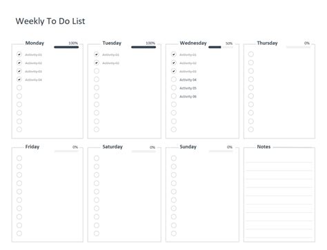 Free Weekly To Do List Template Excel Adnia Solutions Printable Blank Templates