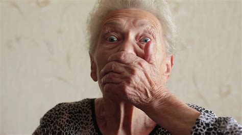 surprised cheerful old woman stock video footage storyblocks