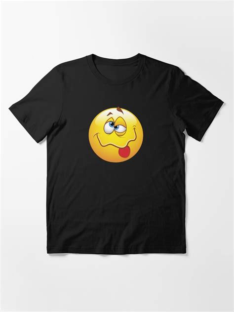 Drunk Smiley Face Emoticon T Shirt For Sale By Allovervintage